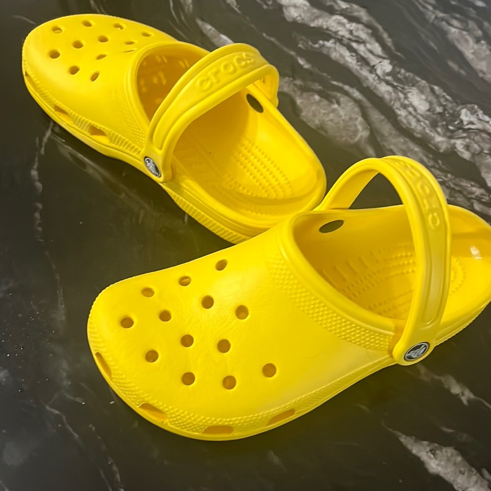 Yellow crocs